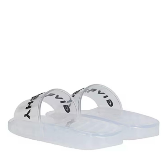 Givenchy Slides Sandals Transparent Clear Rubber - Picture 10 of 12